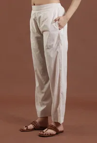 Solid Cotton Straight Pant image 3