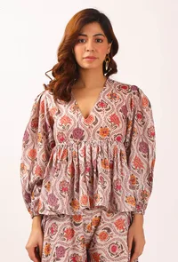 Airi Floral Chintz Flared Top image 1