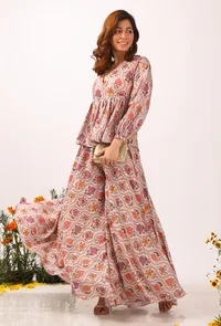 Airi Floral Chintz Flared Top image 3