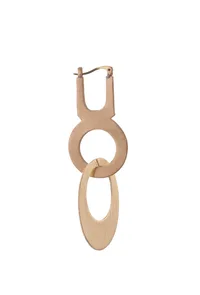 Tie on Tie Brass Earrings image 5