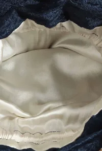 Dark Blue Velvet Tila Embroidery Potli image 5