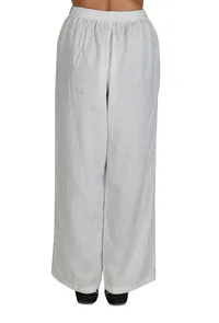 Black-Red Pure Cotton Toda Embroidery Palazzo image 3