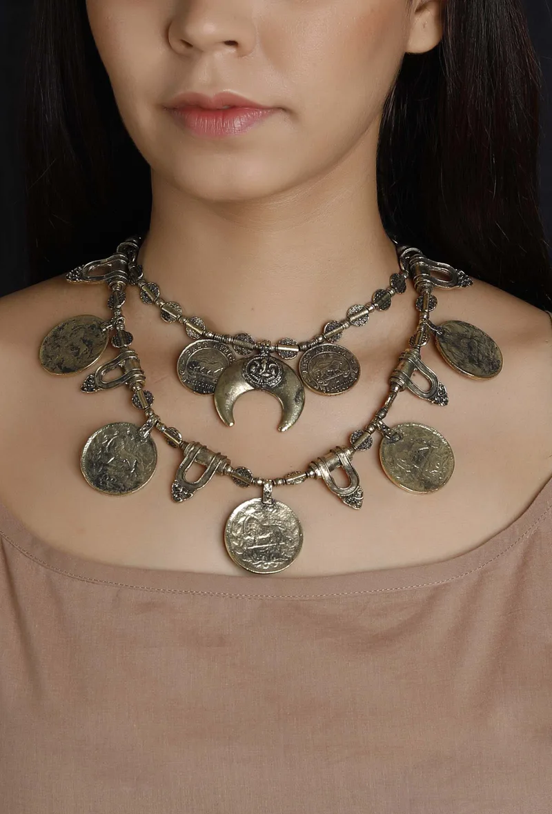 Yamuna German Silver Necklace