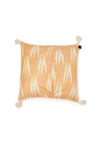 Set of 2: Peach Ikat Cotton Cushion Covers image 3