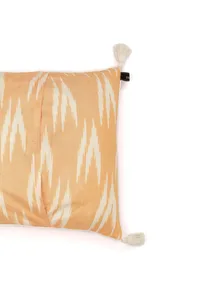 Set of 2: Peach Ikat Cotton Cushion Covers image 5