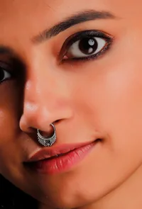 Silver Ancient Motif Septum image 1