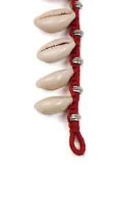 Cowrie Shell Red Thread Anklet image 5