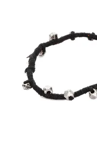 Black Embellishments German Silver Thread Bracelet image 3