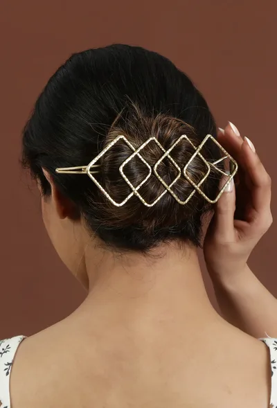 Golden Quad Link Brass Juda Pin