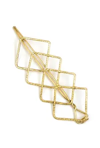 Golden Quad Link Brass Juda Pin image 2