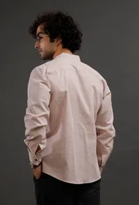 Muted Pink Cotton Slim Fit Shirt image 3