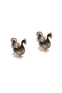Regal Peacock Elegance Earrings image 3