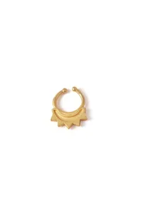 Gold Septum with Ancient Intricate Motif image 3