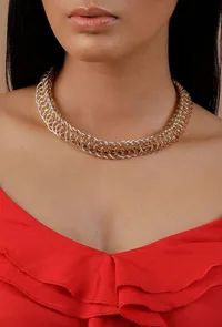 Gamila Brass Gold Necklace image 1