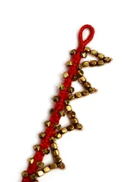 Set Of 2- Lina Red Thread Beaded Anklets image 4