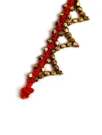 Set Of 2- Lina Red Thread Beaded Anklets image 5