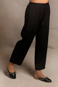 Black Flex Narrow Straight Pants image 3