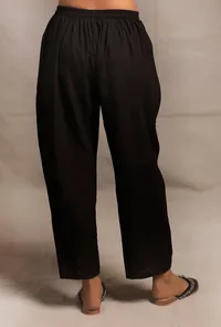Black Flex Narrow Straight Pants image 4