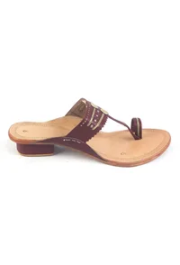 Festive Wear Braided Genuine Cruelty-Free Leather Kolhapuri Flats image 4