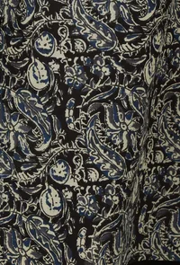 Kalamkari Printed Black Color Cotton Slip image 6