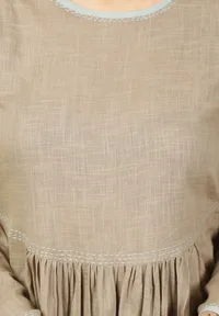 Set of 2: Bhuri Gathered Kurta and Asmani pallazos image 4