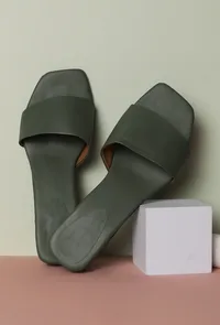 Sage Green Cruelty Free Leather Heels image 2