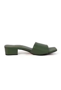 Sage Green Cruelty Free Leather Heels image 4
