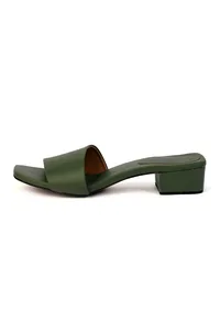 Sage Green Cruelty Free Leather Heels image 5