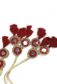 Crimson Red Potli Bag image 5