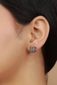 Petite Floral Stud Earrings image 1