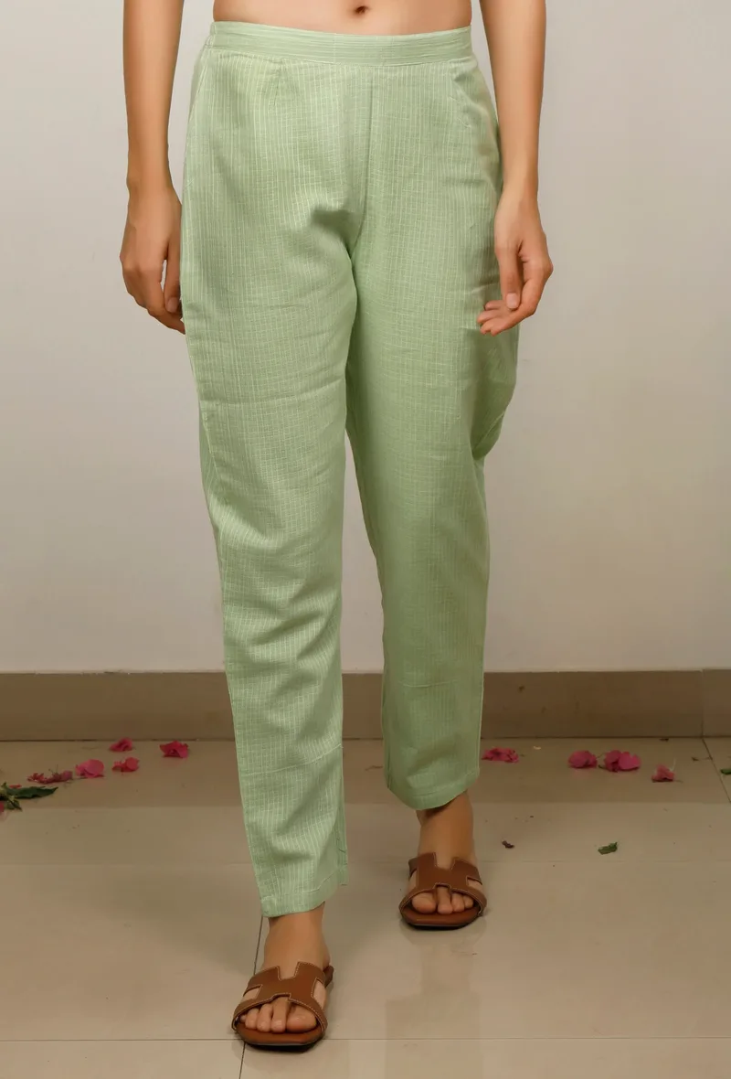 Mint Green straight Pants