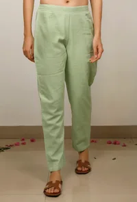 Mint Green straight Pants image 1