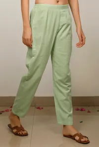 Mint Green straight Pants image 2