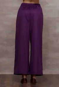 Mastani Purple Wool Pants image 3