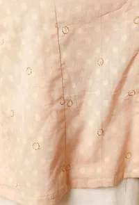 The Serene Peach Cotton Blouse image 3