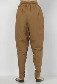 Kanak Beige Plain Cotton Dhoti image 4