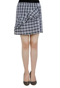 Grey Cotton Gamcha Short SKirt image 2