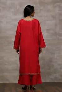 Red Pure Woollen Phiran image 4