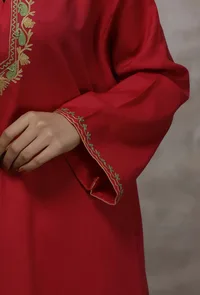 Red Pure Woollen Phiran image 5