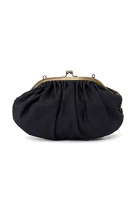 Saira Black Embellished Clutch Bag image 5