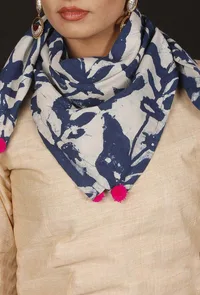 Indigo square scarf image 1