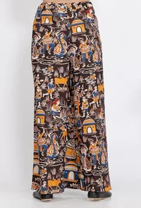 Multicolor Kalamkari Printed Pallazo image 4