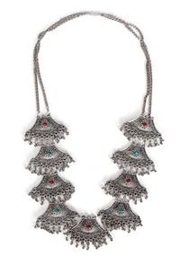 Chandbali Cascade Necklace image 2