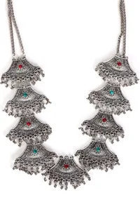 Chandbali Cascade Necklace image 3