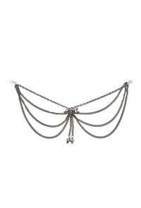 Set of 2: Silver-Plated Brass Statement Anklet With Antique Finish image 2