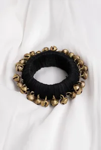 Black Thread Wooden Bangles image 1