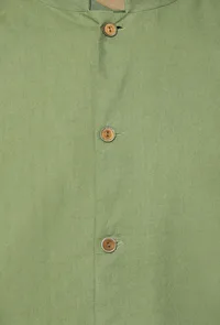 Olive Green  Nehru Jacket image 5
