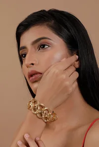 Zahra Copper Chain Bracelet image 1