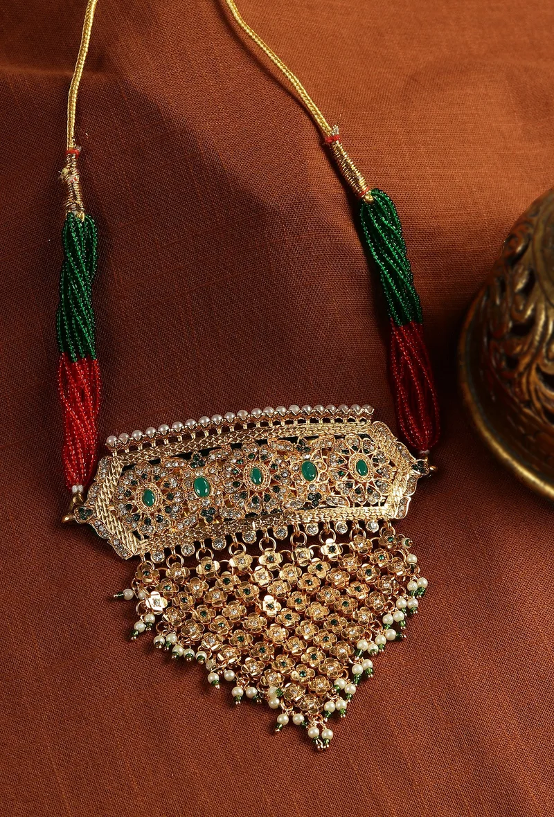 Zeenat Heritage Gold Necklace