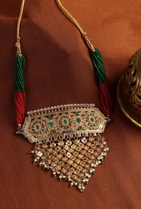 Zeenat Heritage Gold Necklace image 1